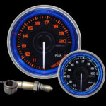 2-1/16" Crystal Blue/White Wideband Air Fuel Ratio kit 52mm <br/>PS1301